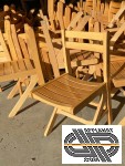 Lot de 43 chaises bois naturel 'appuis sur table'