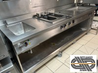 Monobloc cuisson électrique Küppersbush: bain-marie + friteuse + gril/sauteuse