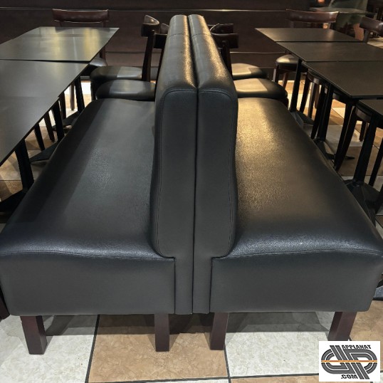 Banquettes  de restaurant 1m50 noires d'occasion